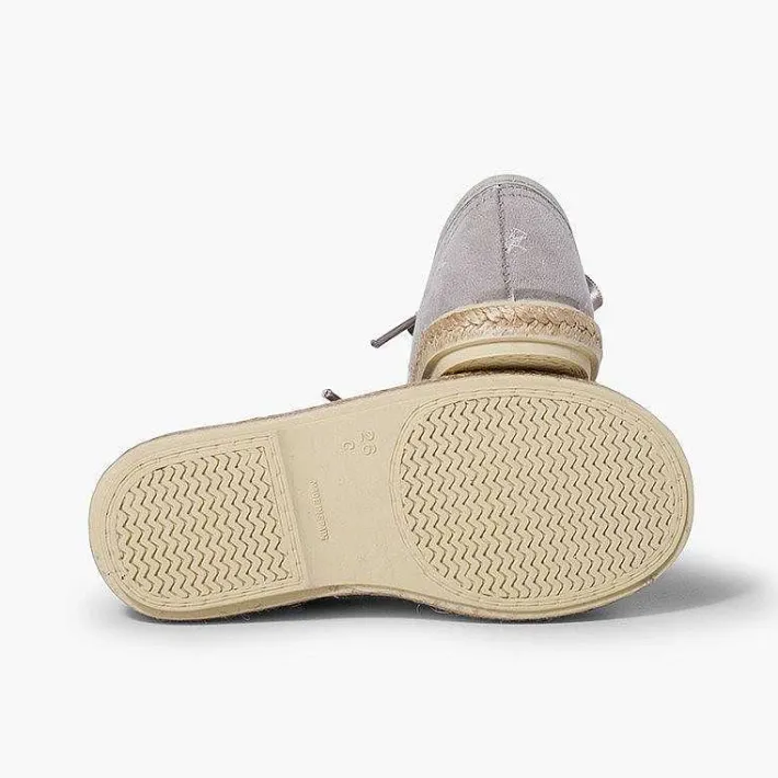 Pisamonas Espadrilles>Satin Laces Embroidered Stars Trainers