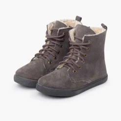 Pisamonas Boots>Shearling Boot With Side Zipper Laces