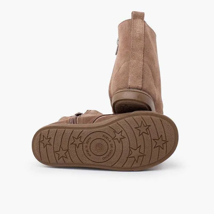 Pisamonas Boots>Shearling Boot With Side Zipper Laces