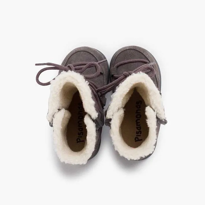 Pisamonas Boots>Shearling Boots With Sticky Closure