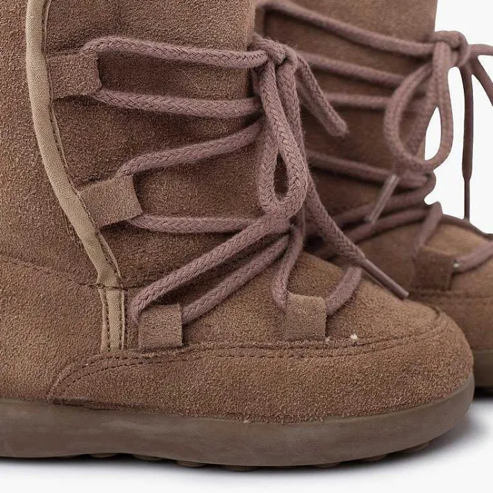 Pisamonas Boots>Shearling Boots With Sticky Closure