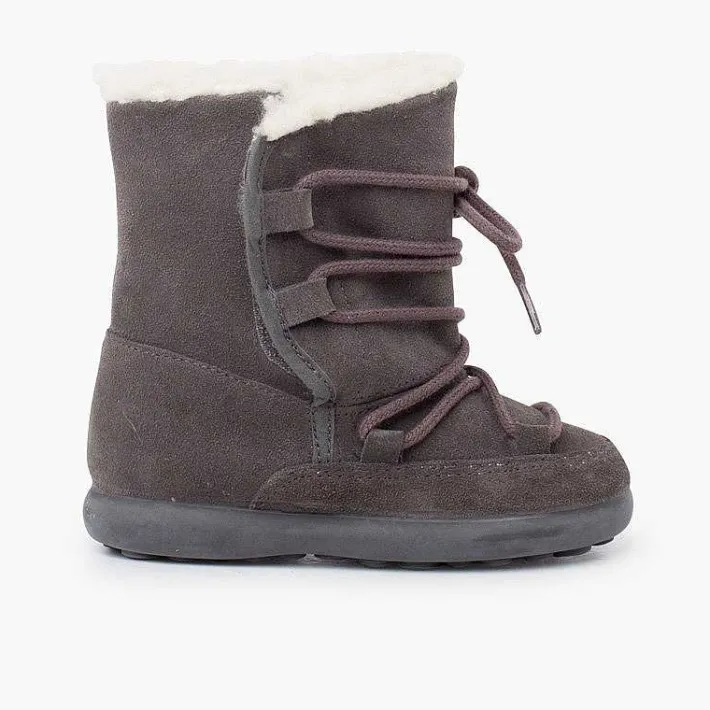 Pisamonas Boots>Shearling Boots With Sticky Closure