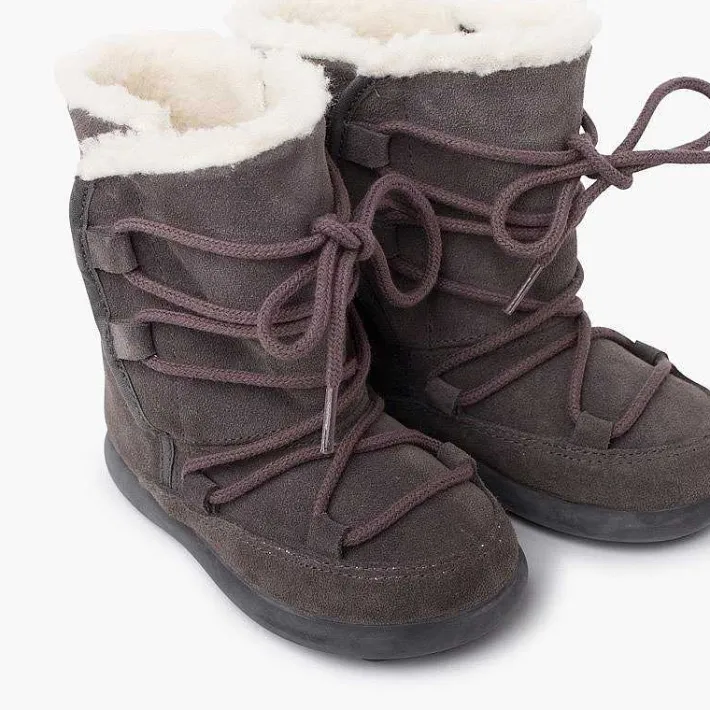 Pisamonas Boots>Shearling Boots With Sticky Closure