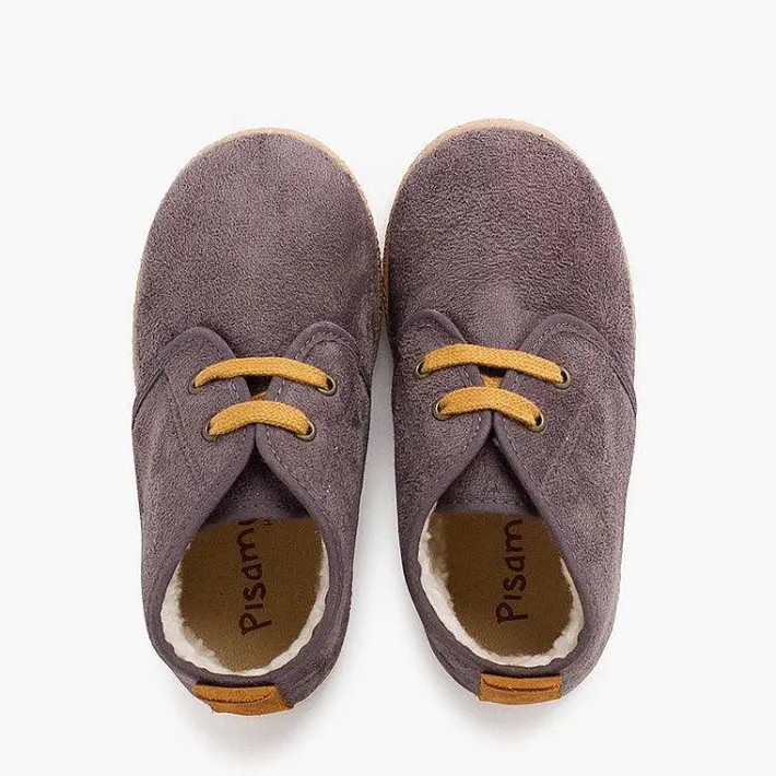 Pisamonas Boots>Shearling Lining Boots With Camel Back Strip