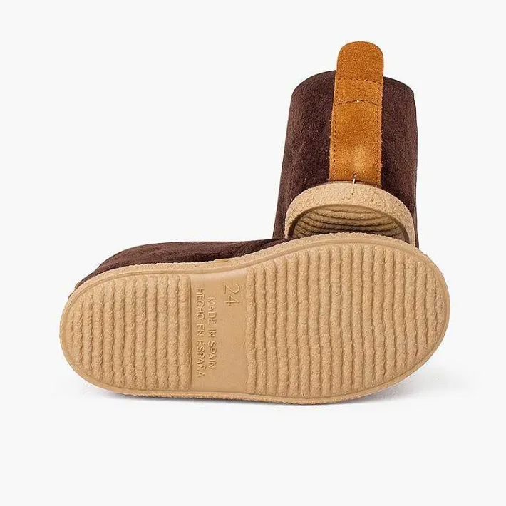 Pisamonas Boots>Shearling Lining Boots With Camel Back Strip