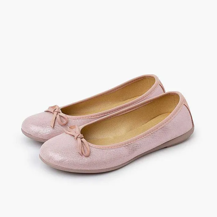 Pisamonas Ballet Pumps And Flats>Shiny Ballet Pumps With Bow