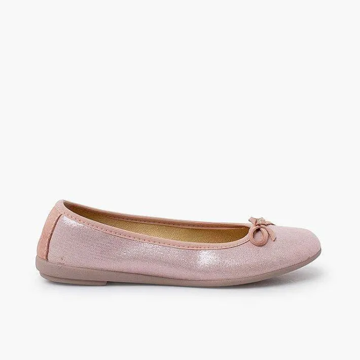 Pisamonas Ballet Pumps And Flats>Shiny Ballet Pumps With Bow