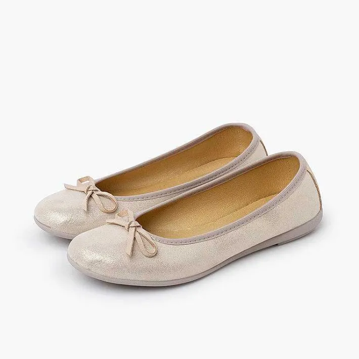 Pisamonas Ballet Pumps And Flats>Shiny Ballet Pumps With Bow