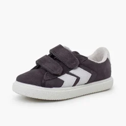 Pisamonas Trainers>Side Stripes Trainers With Split Suede Fastening