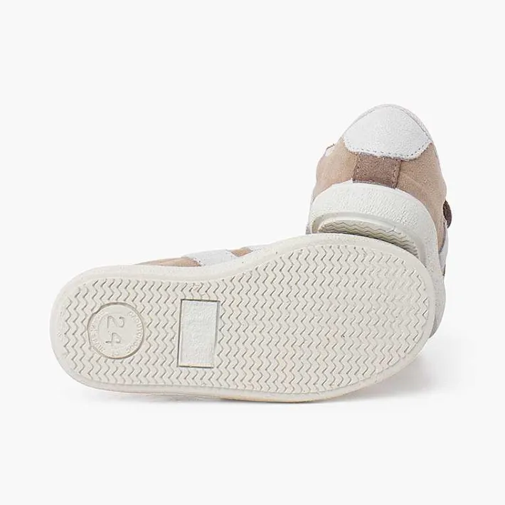 Pisamonas Trainers>Side Stripes Trainers With Split Suede Fastening
