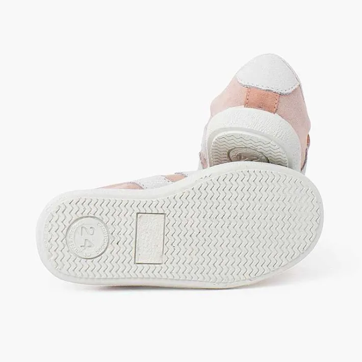 Pisamonas Trainers>Side Stripes Trainers With Split Suede Fastening