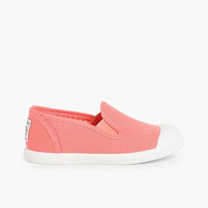 Pisamonas Trainers>Slip On Canvas Plimsolls With Elastic