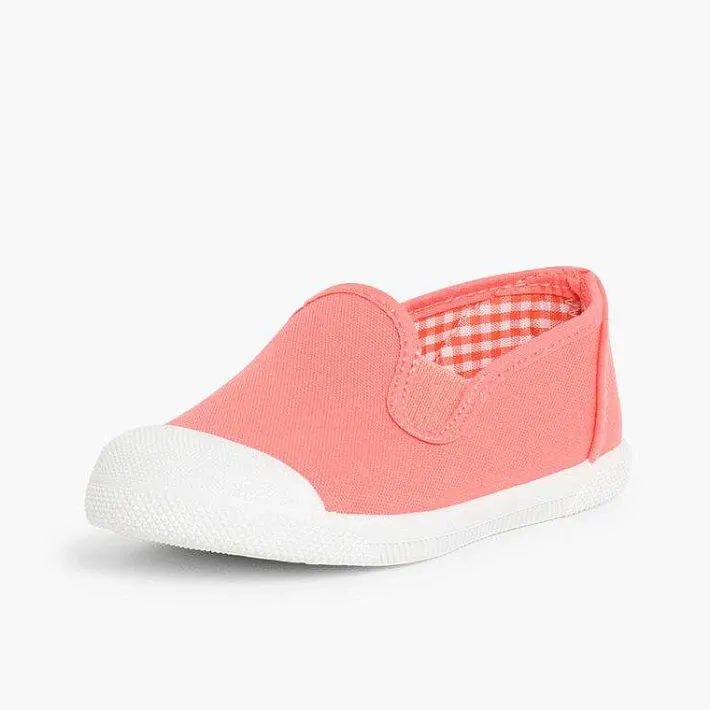 Pisamonas Trainers>Slip On Canvas Plimsolls With Elastic