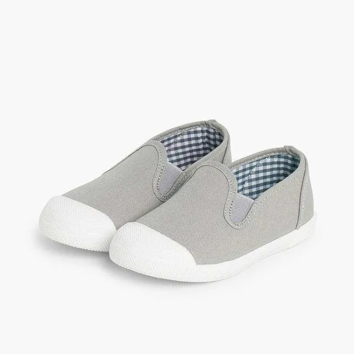 Pisamonas Trainers>Slip On Canvas Plimsolls With Elastic
