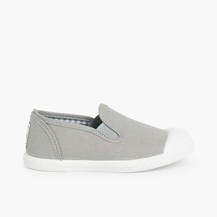 Pisamonas Trainers>Slip On Canvas Plimsolls With Elastic