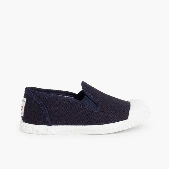 Pisamonas Trainers>Slip On Canvas Plimsolls With Elastic