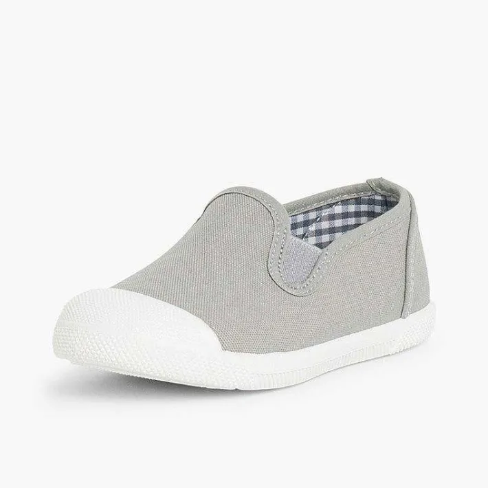 Pisamonas Trainers>Slip On Canvas Plimsolls With Elastic
