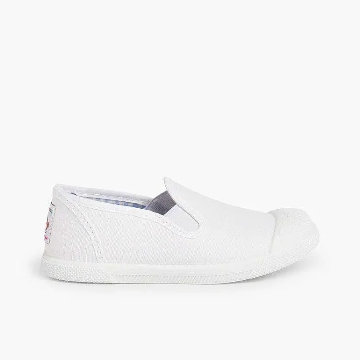 Pisamonas Trainers>Slip On Canvas Plimsolls With Elastic