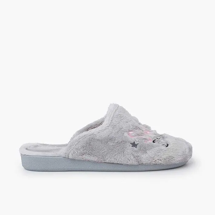 Pisamonas Slippers>Slippers Clog Message Colour Grey