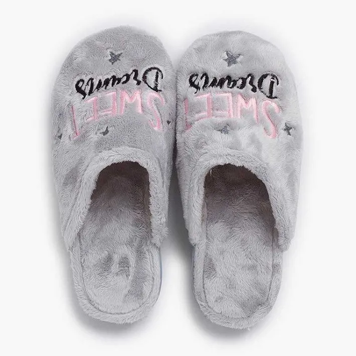 Pisamonas Slippers>Slippers Clog Message Colour Grey