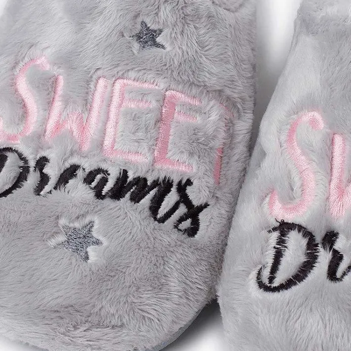 Pisamonas Slippers>Slippers Clog Message Colour Grey