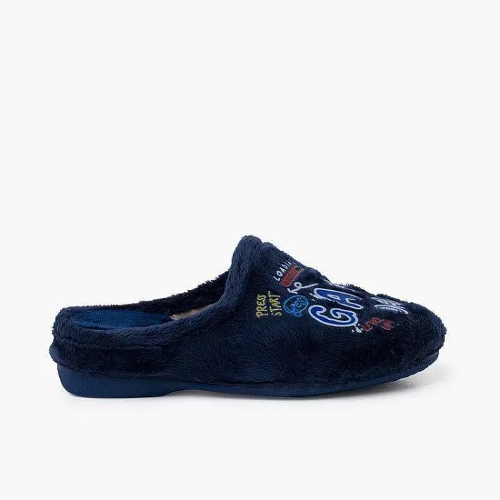 Pisamonas Slippers>Slippers Clogs-Type Gaming Colour Navy Blue