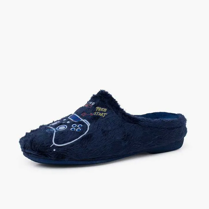 Pisamonas Slippers>Slippers Clogs-Type Gaming Colour Navy Blue