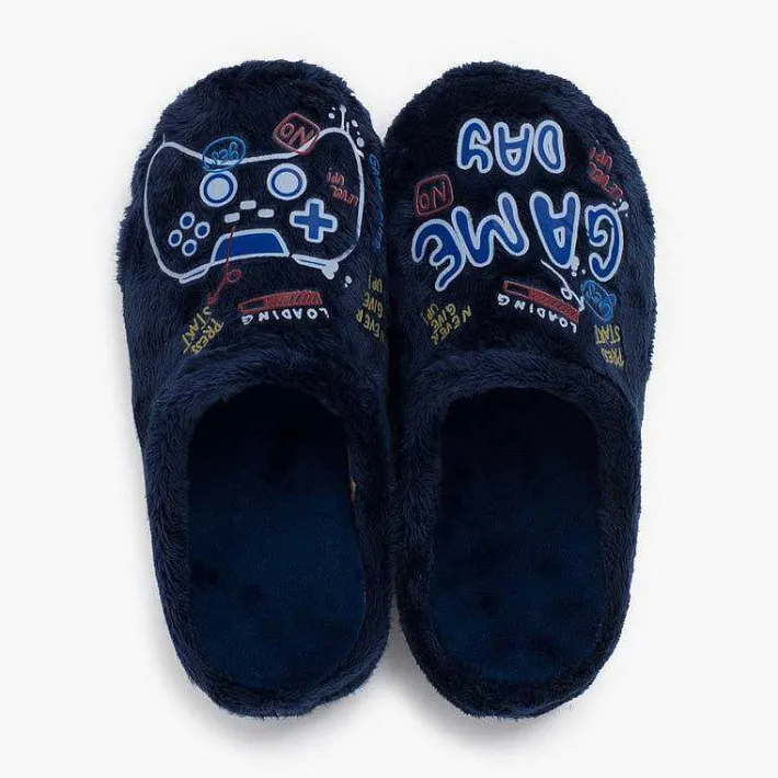 Pisamonas Slippers>Slippers Clogs-Type Gaming Colour Navy Blue