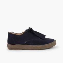 Pisamonas Brogues And Bluchers>Smooth Suede Fringe Bluchers
