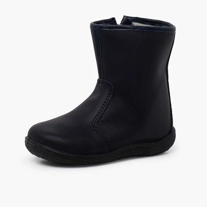 Pisamonas Boots>Smooth Washable Leather Boots Children