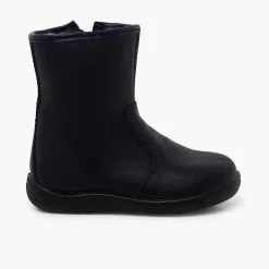 Pisamonas Boots>Smooth Washable Leather Boots Children