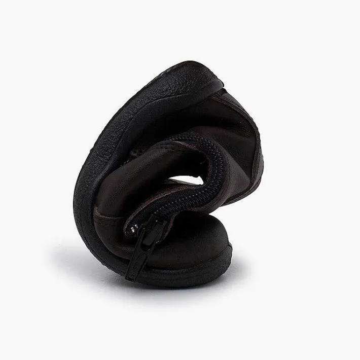 Pisamonas Boots>Smooth Washable Leather Boots Children