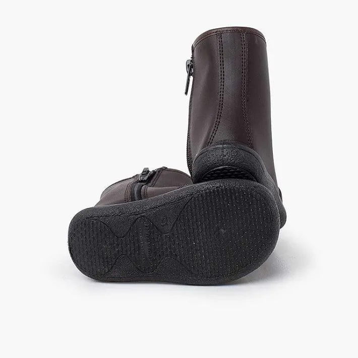Pisamonas Boots>Smooth Washable Leather Boots Children