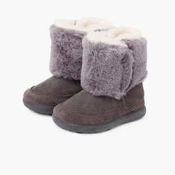 Pisamonas Boots>Soft Fur Boot With Double Adherent Closure