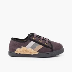 Pisamonas Trainers>Soft Furry Cloud Tennis Shoes Colour Grey