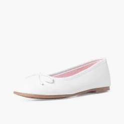 Pisamonas Ballet Pumps And Flats>Soft Leather Ballet Flats With Bow