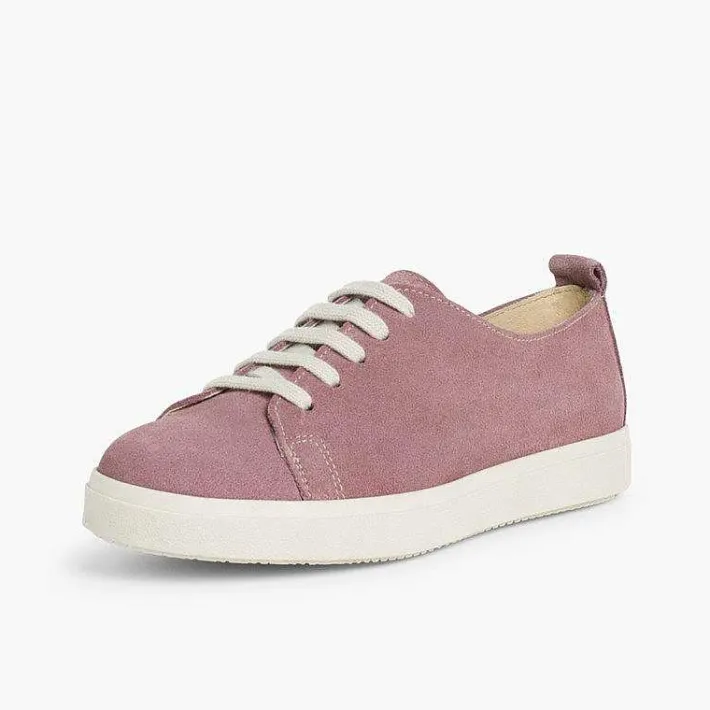 Pisamonas Trainers>Split Leather Lace-Up Trainers