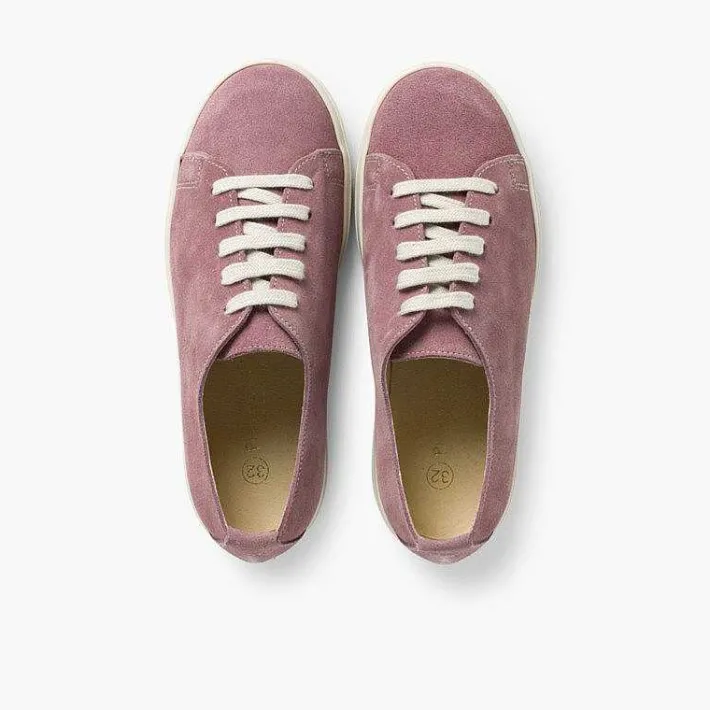 Pisamonas Trainers>Split Leather Lace-Up Trainers