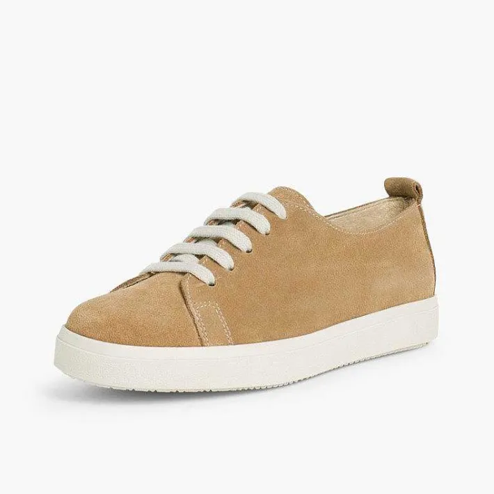 Pisamonas Trainers>Split Leather Lace-Up Trainers