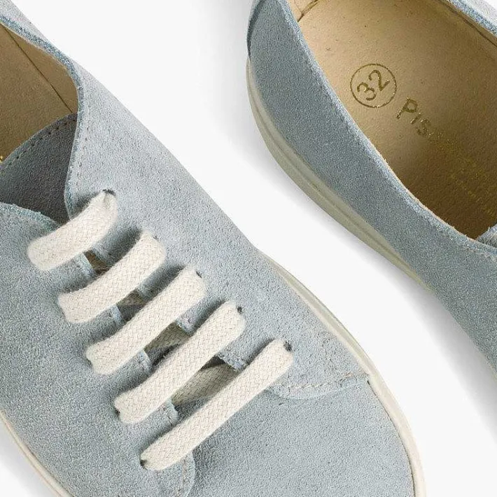 Pisamonas Trainers>Split Leather Lace-Up Trainers