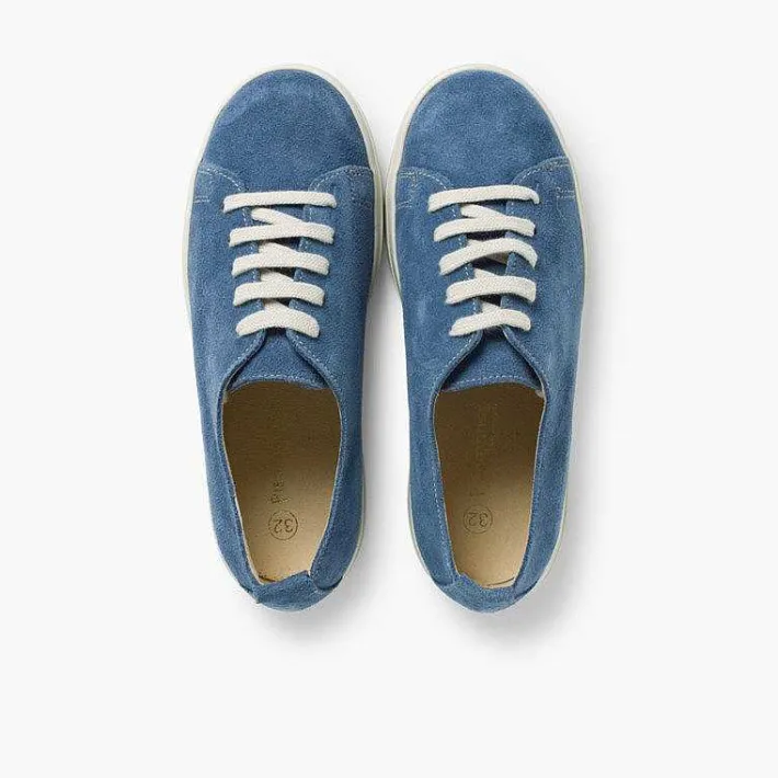 Pisamonas Trainers>Split Leather Lace-Up Trainers