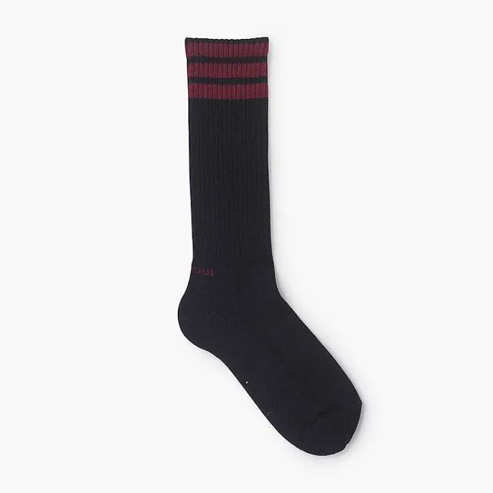 Pisamonas School Shoes>Sport Sock Triple Horizontal Stripe