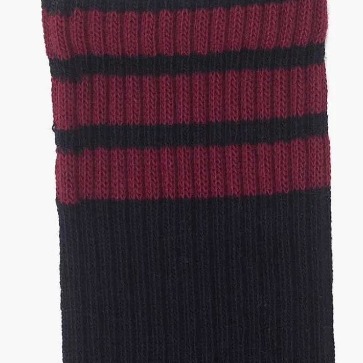 Pisamonas School Shoes>Sport Sock Triple Horizontal Stripe