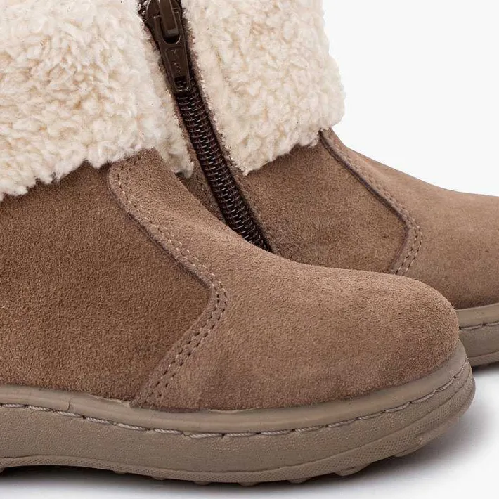 Pisamonas Boots>Sport Sole Boot With Zipper And Shearling