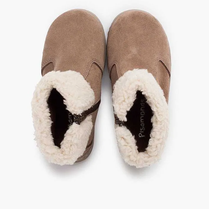 Pisamonas Boots>Sport Sole Boot With Zipper And Shearling