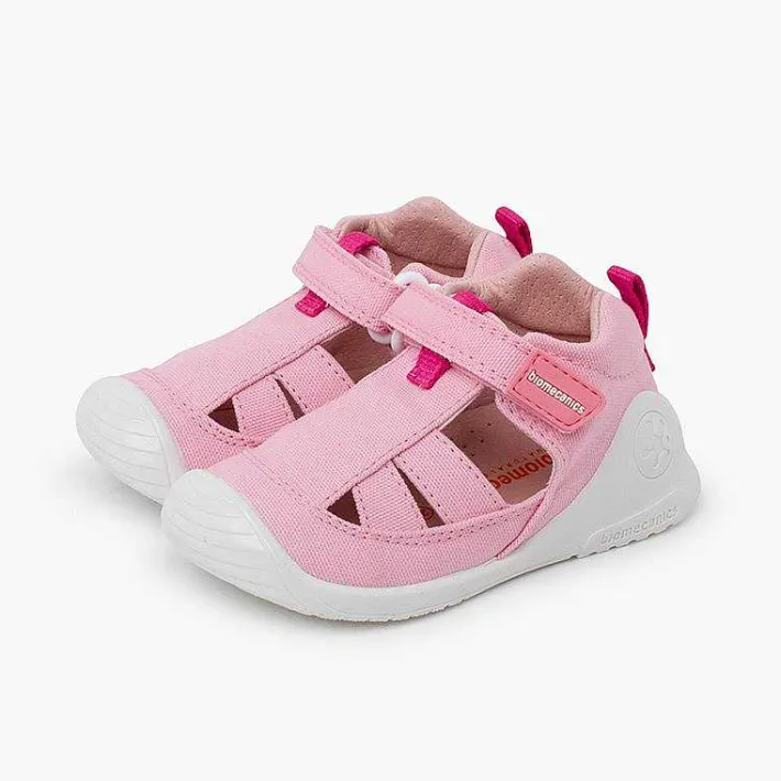 Pisamonas Sandals>Sportive Sandals With Toe Cap And Riptape Fastening
