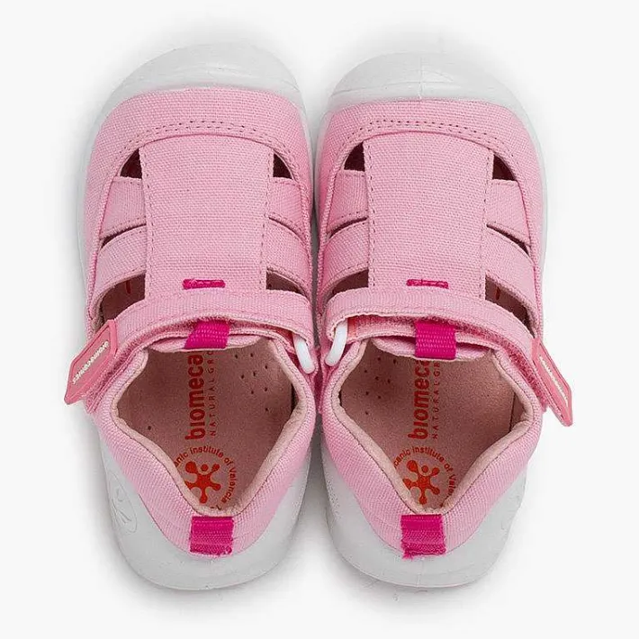 Pisamonas Sandals>Sportive Sandals With Toe Cap And Riptape Fastening