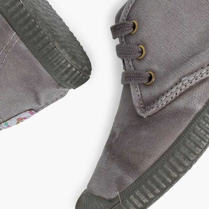 Pisamonas Boots>Stonewashed Canvas Boots For Kids