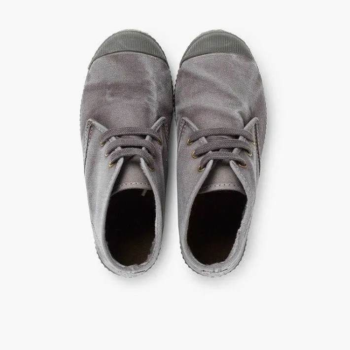 Pisamonas Boots>Stonewashed Canvas Boots For Kids