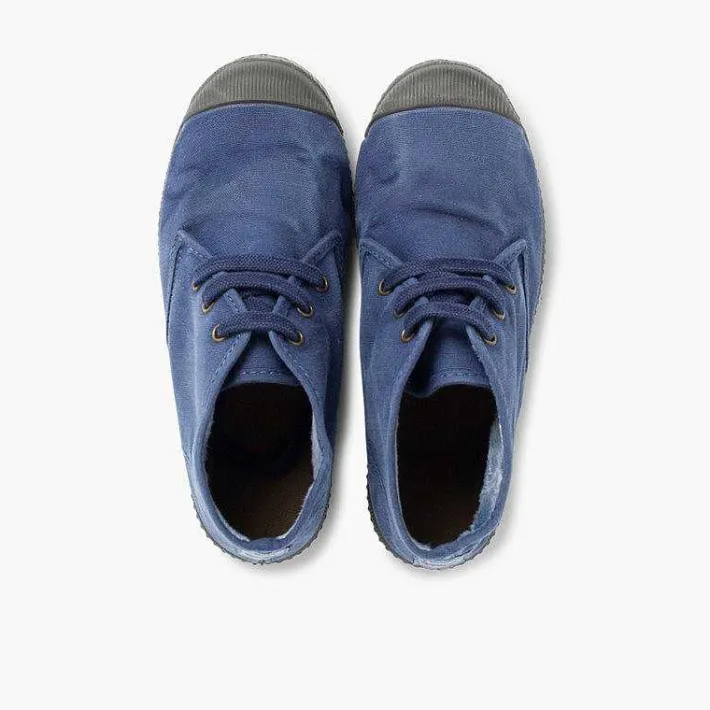 Pisamonas Boots>Stonewashed Canvas Boots For Kids